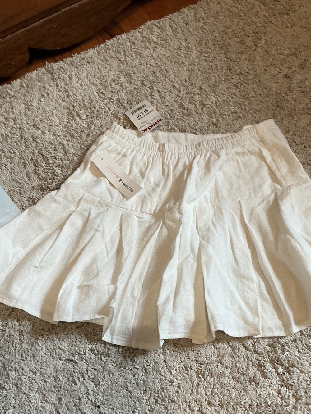 URBAN Romantics White Tiered Mini Skirt